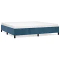 Cadre de lit Bleu foncé 200x200 cm Velours