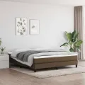 Matelas de lit à ressorts ensachés Marron foncé 180x200x20 cm