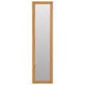 Miroir mural avec étagères 30x30x120 cm Bois de teck massif