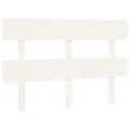 Tête de lit Blanc 124x3x81 cm Bois massif de pin