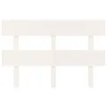 Tête de lit Blanc 124x3x81 cm Bois massif de pin
