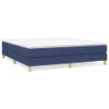 cadre de lit Bleu 180x200 cm Tissu