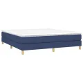 cadre de lit Bleu 180x200 cm Tissu