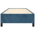 Cadre de lit Bleu foncé 90x200 cm Velours
