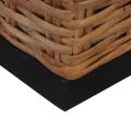 Ensemble de canapés 2 pcs avec coussins Rotin naturel