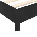 cadre de lit avec matelas Noir 120x200 cm Velours