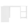 Bureau d'angle en forme de L Blanc 120x140x75 cm