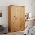 Garde-robe à 3 portes 118x50x171,5 cm Pin Assortiment Panama