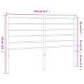 Tête de lit métal noir 150 cm