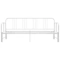 Cadre de canapé-lit extensible Blanc Métal 90x200 cm