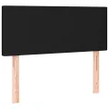 cadre de lit avec matelas Noir 100x200 cm Tissu