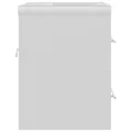 Armoire d'évier avec lavabo intégré Blanc Aggloméré