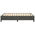 cadre de lit Gris foncé 140x190 cm Velours