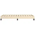 Cadre de lit Crème 90 x 200 cm Tissu