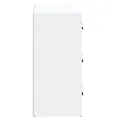 Buffets 2 pcs blanc bois d'ingénierie