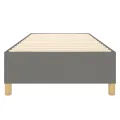 cadre de lit Gris foncé 90x200 cm Tissu