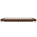 Cadre de lit chêne marron 120x190 cm bois d'ingénierie