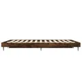 Cadre de lit chêne fumé 120x190 cm bois d'ingénierie