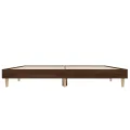 Cadre de lit chêne marron 135x190 cm bois d'ingénierie