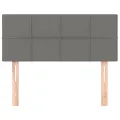 Tête de lit Gris foncé 100x5x78/88 cm Tissu