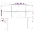 Tête de lit Gris foncé 100x5x78/88 cm Tissu