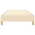 cadre de lit Crème 90x200 cm Tissu
