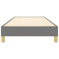 cadre de lit Gris foncé 100x200 cm Tissu