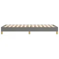 cadre de lit Gris foncé 100x200 cm Tissu