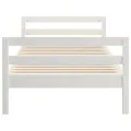 Cadre de lit Blanc 90x200 cm Bois de pin massif