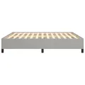Cadre de lit Gris clair 180x200 cm Tissu
