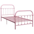 Cadre de lit Rose Métal 90 x 200 cm