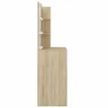 Coiffeuse avec LED chêne sonoma 74,5x40x141cm bois d'ingénierie