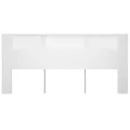 Armoire de tête de lit Blanc 220x18,5x104,5 cm