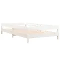 Lit empilable Blanc 80x200 cm Bois de pin massif