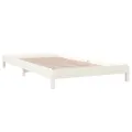 Lit empilable Blanc 80x200 cm Bois de pin massif