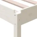 Lit empilable Blanc 80x200 cm Bois de pin massif