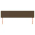 Têtes de lit 2 pcs Marron Foncé 100x5x78/88 cm Tissu