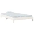 Lit empilable Blanc 90x190 cm Bois de pin massif