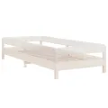 Lit empilable Blanc 90x190 cm Bois de pin massif