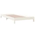 Lit empilable Blanc 90x190 cm Bois de pin massif