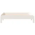 Lit empilable Blanc 90x190 cm Bois de pin massif