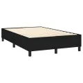 cadre de lit et matelas et LED Noir 120x200 cm Tissu