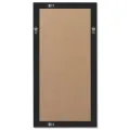 Miroir mural style baroque 100x50 cm noir