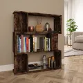 Bibliothèque/Cloison Chêne fumé 80x24x96 cm Bois d'ingénierie