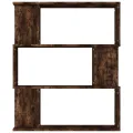 Bibliothèque/Cloison Chêne fumé 80x24x96 cm Bois d'ingénierie