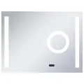 Miroir mural à LED de salle de bain et capteur tactile 80x60 cm
