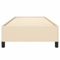 Cadre de lit Crème 80x200 cm Tissu