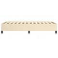 Cadre de lit Crème 80x200 cm Tissu