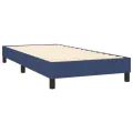 cadre de lit avec matelas Bleu 90x200 cm Tissu
