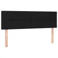 cadre de lit avec matelas LED Noir 140x200 cm Tissu